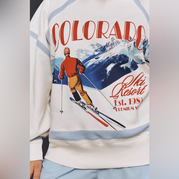 Anthropologie Daily Practice Base Plate Graphic Sweatshirt - Picture 7 of 12